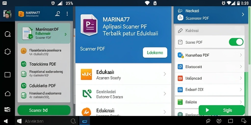 Tampilan antarmuka MARINA77 untuk Scanner PDF yang sederhana dan efisien.