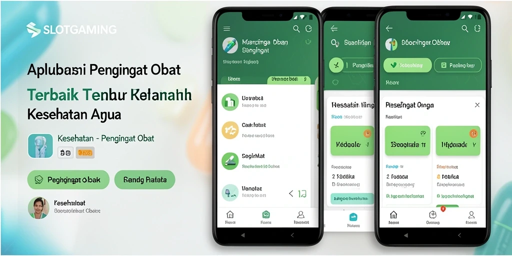 Antarmuka jelas dengan pengingat waktu obat yang tepat.