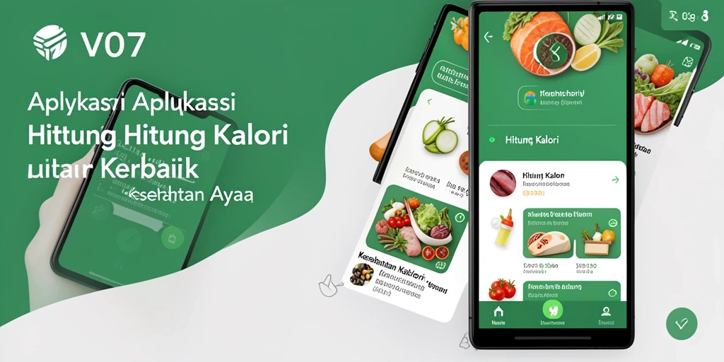 Tampilan antarmuka V07 dengan fitur Hitung Kalori yang lengkap.